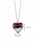 Cara Keepsakes Murano Glass Heart Urns Murano Glass Heart Urn - 'Joyful Hope'