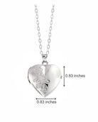 Cara Keepsakes Silver Locket Urns 'Forget Me Not' Locket Urn