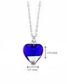 Cara Keepsakes Murano Glass Heart Urns Murano Glass Heart Urn - 'Peace and Harmony'
