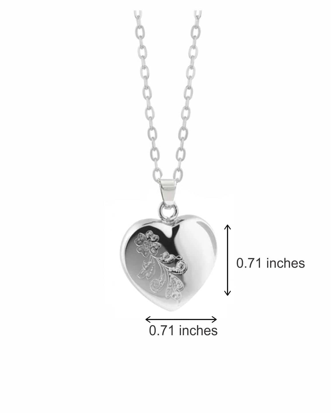 Cara Keepsakes Silver Pendant Urns 'Forget Me Not' Pendant Urn