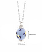 Cara Keepsakes Murano Glass Pendant Urns Murano Glass Pendant - 'Ocean Mist' Olive