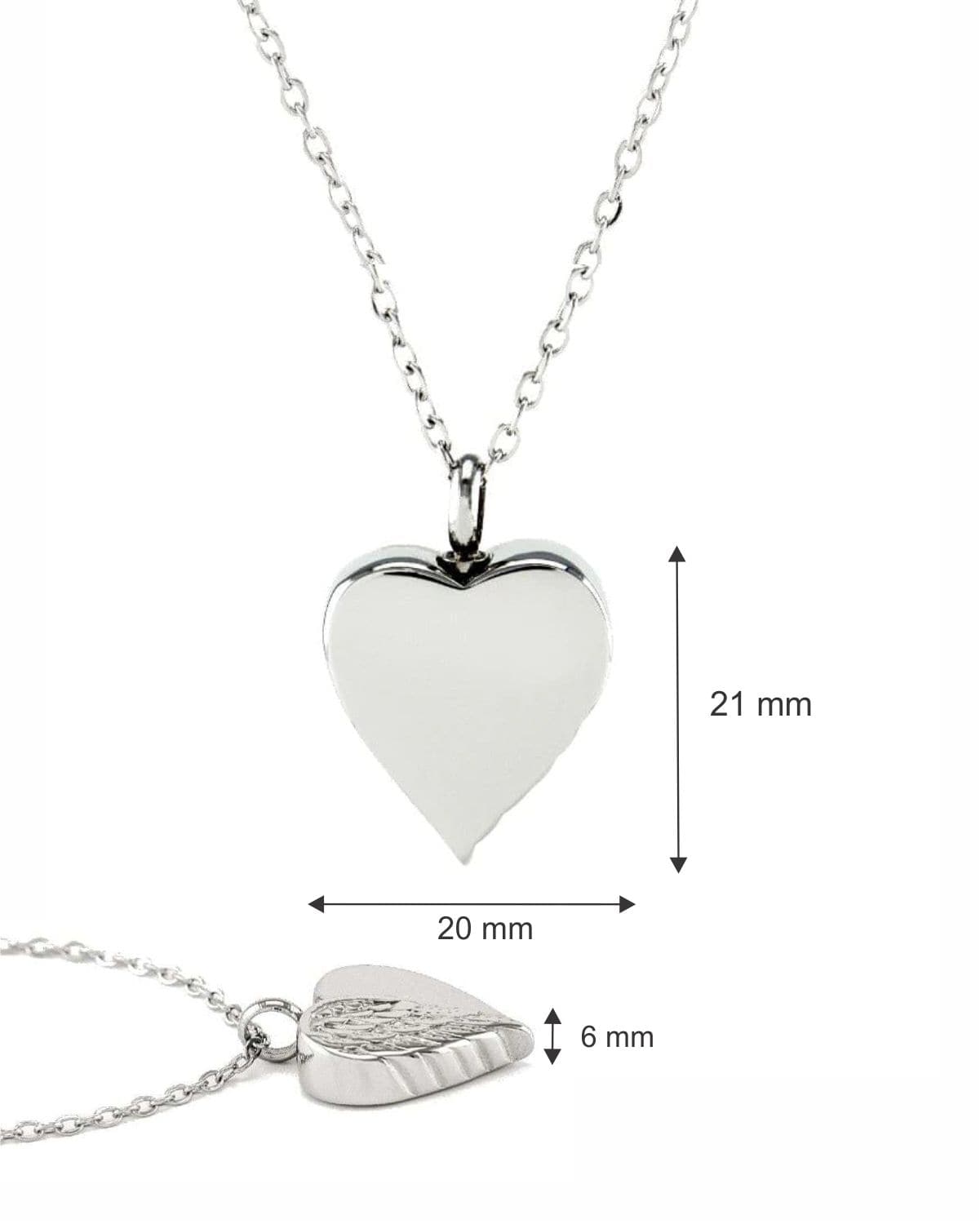 Cara Keepsakes Stainless Steel Stainless Steel Angel Wing Urn