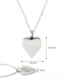 Cara Keepsakes Stainless Steel Stainless Steel Angel Wing Urn