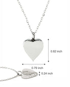 Cara Keepsakes Stainless Steel Stainless Steel Angel Wing Urn