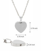 Cara Keepsakes Stainless Steel Stainless Steel Heart Pendant Urn