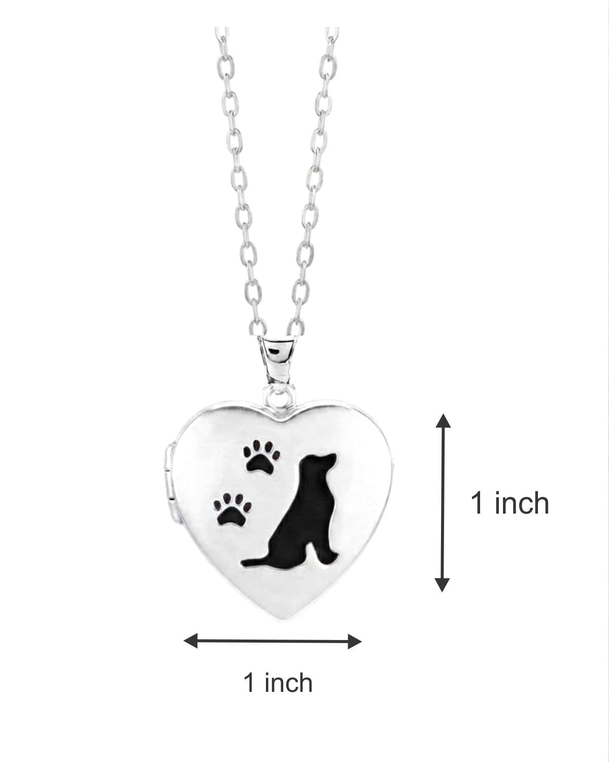 Cara Keepsakes Silver Locket Urns Dog Locket Urn