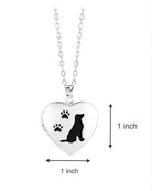 Cara Keepsakes Silver Locket Urns Dog Locket Urn
