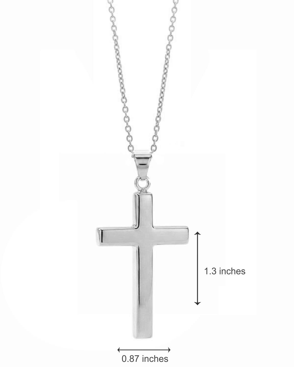 Cara Keepsakes Silver Pendant Urns Cross Pendant Urn