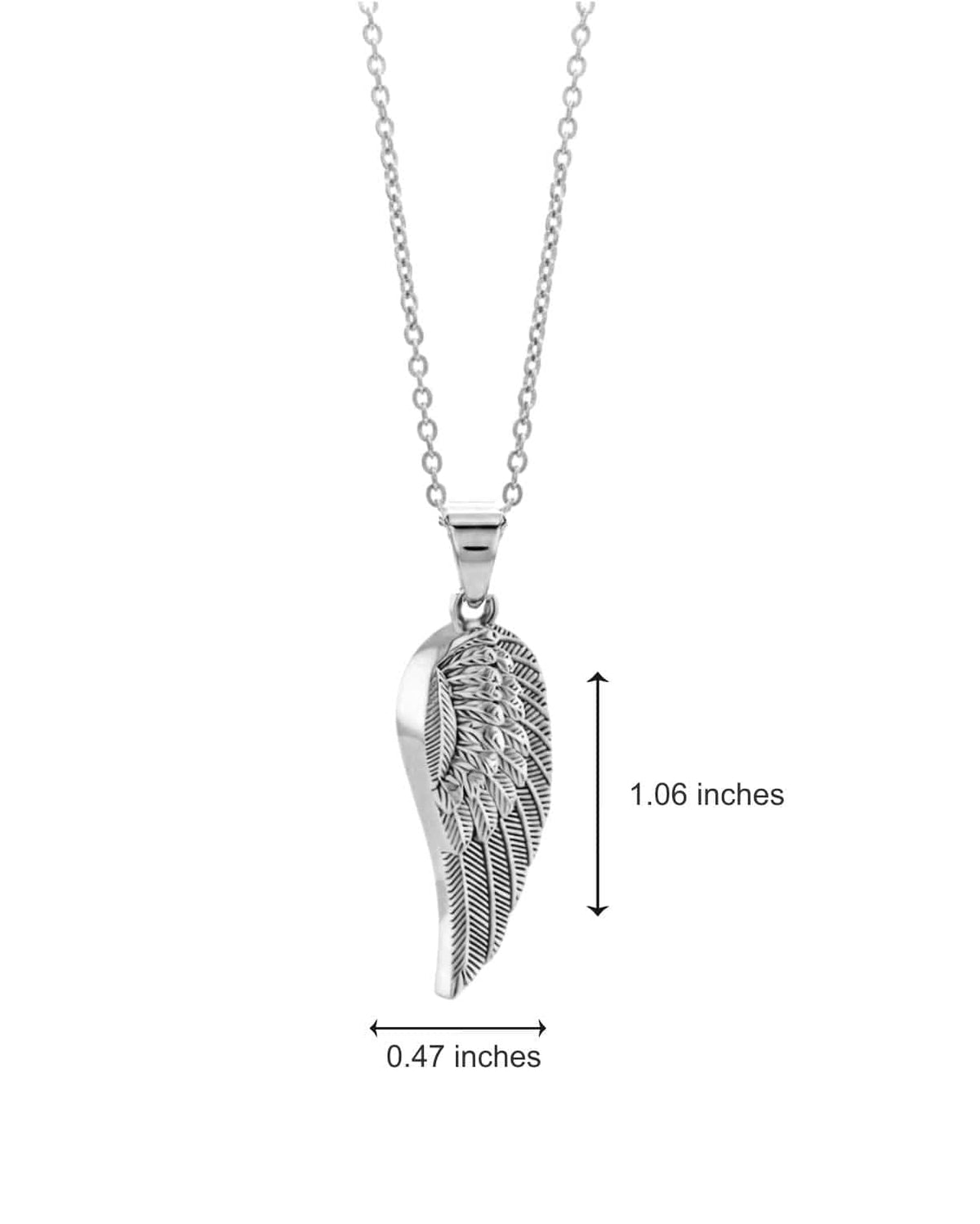 Cara Keepsakes Silver Pendant Urns Silver Guardian Angel Pendant Urn
