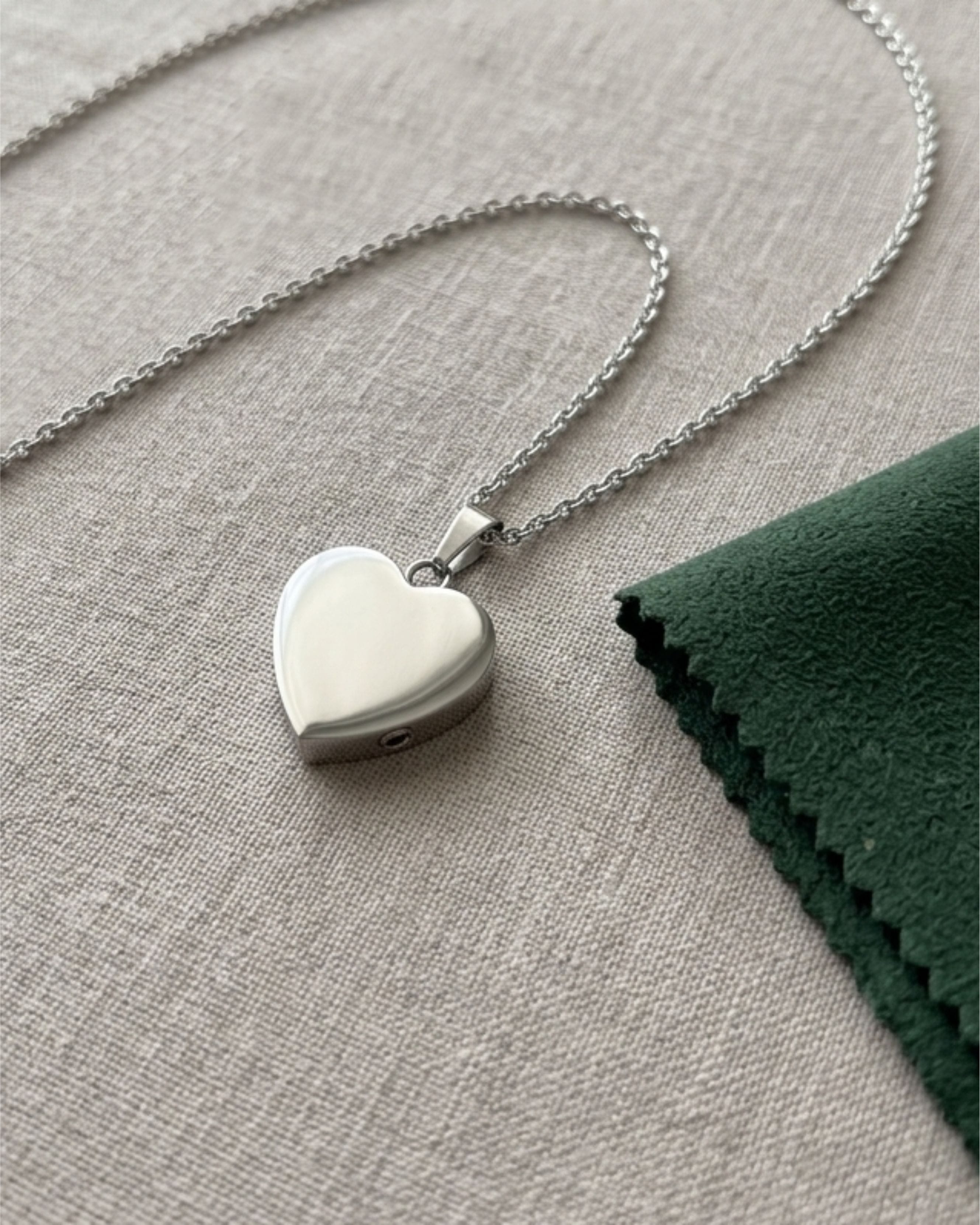 Cara Keepsakes Stainless Steel Stainless Steel Heart Pendant Urn