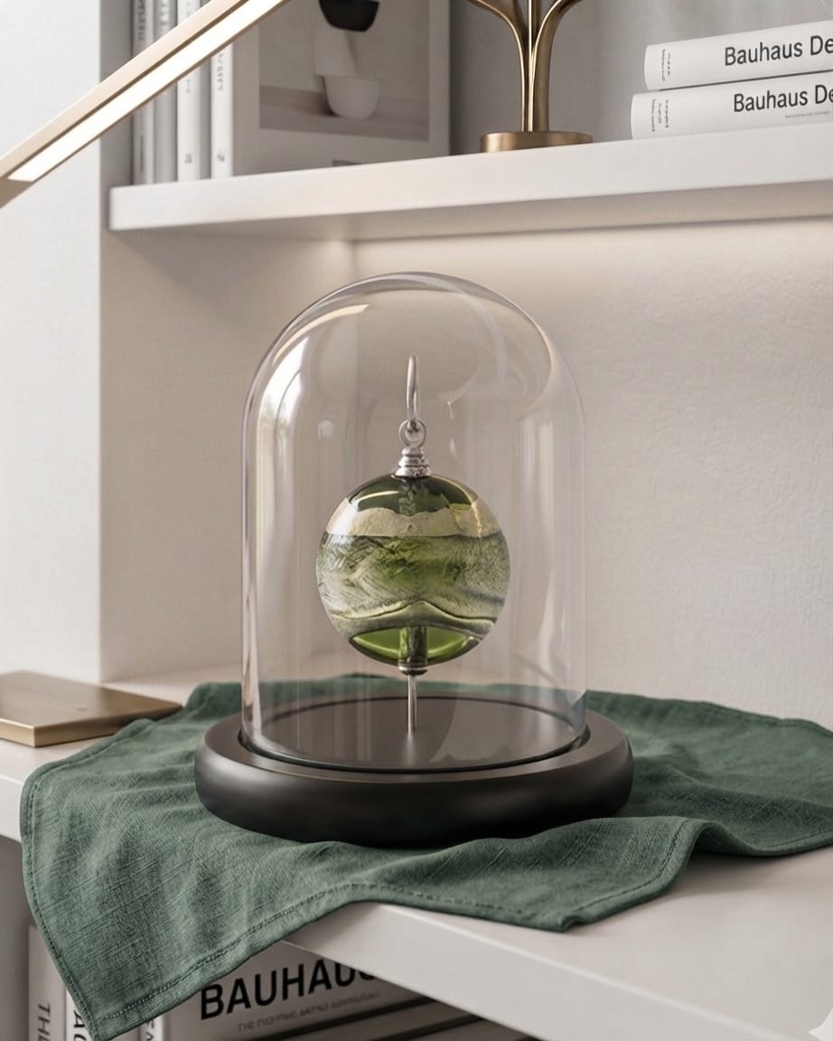 Cara Keepsakes Keepsake Urn Mini Urn with Glass Dome Keepsake Urn - "In the Garden"