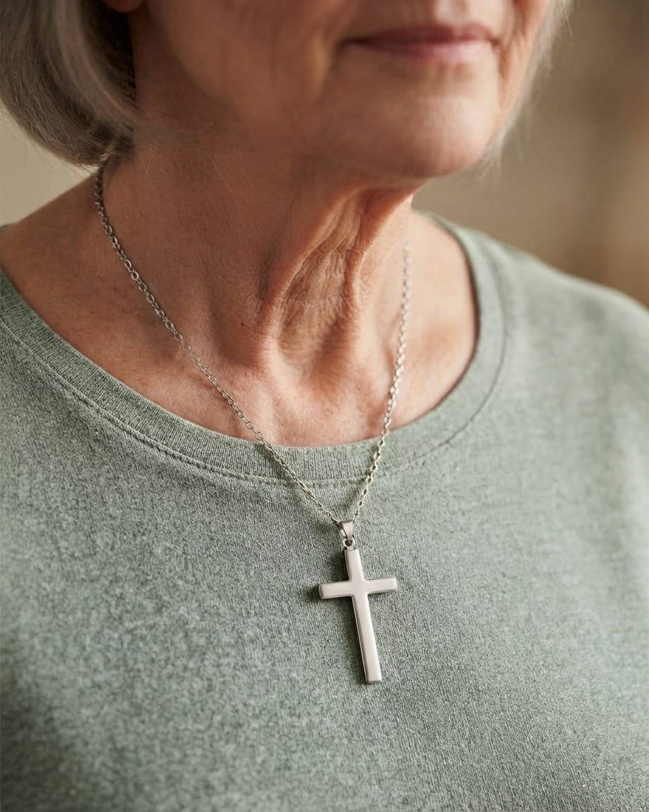 Cara Keepsakes Silver Pendant Urns Cross Pendant Urn