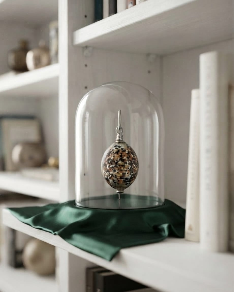 Cara Keepsakes Keepsake Urn Mini Urn with Glass Dome Keepsake Urn - "Everlasting Embrace"