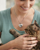 Cara Keepsakes Silver Locket Urns Cat Locket Urn
