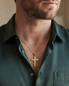 Cara Keepsakes Gold Pendant Urns Gold Cross Pendant Urn (10K)