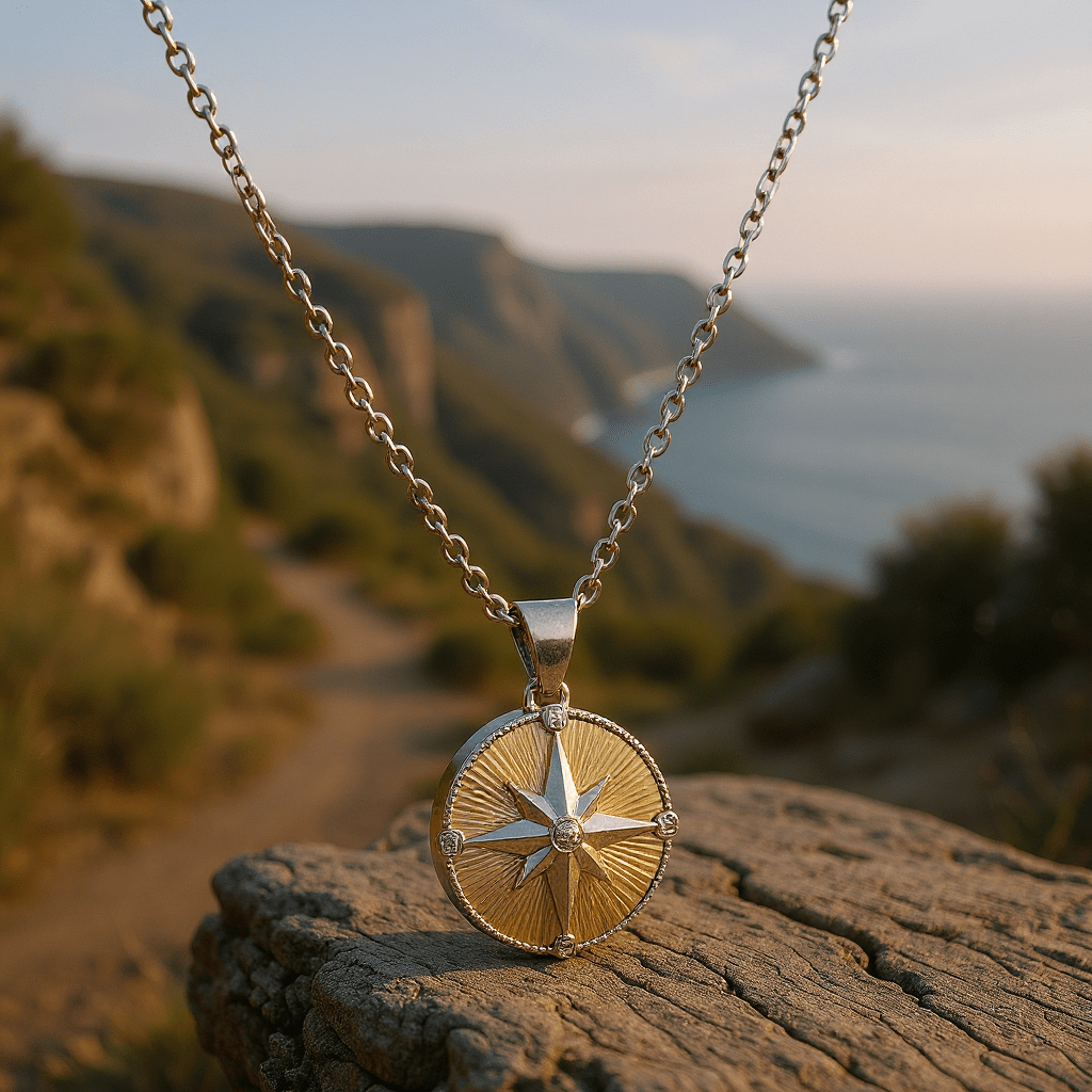 Cara Keepsakes Silver Pendant Urns Silver Compass Pendant Urn