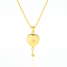 Cara Keepsakes Gold Pendant Urns Birthstone Heart Pendant Urn (10K)