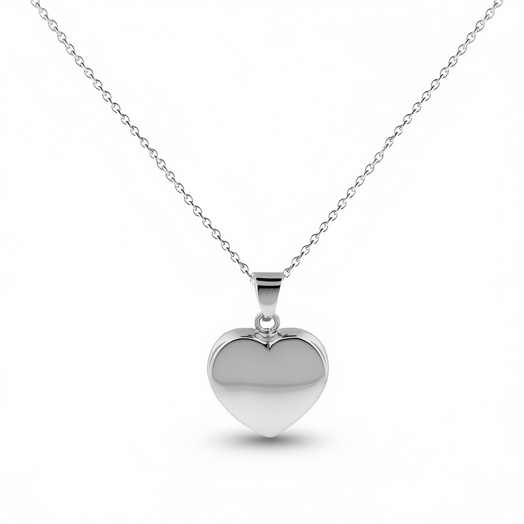 Cara Keepsakes Silver Pendant Urns Silver Heart Pendant Urn