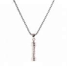 Cara Keepsakes Silver Pendant Urns Hammered Cylinder Pendant Urn