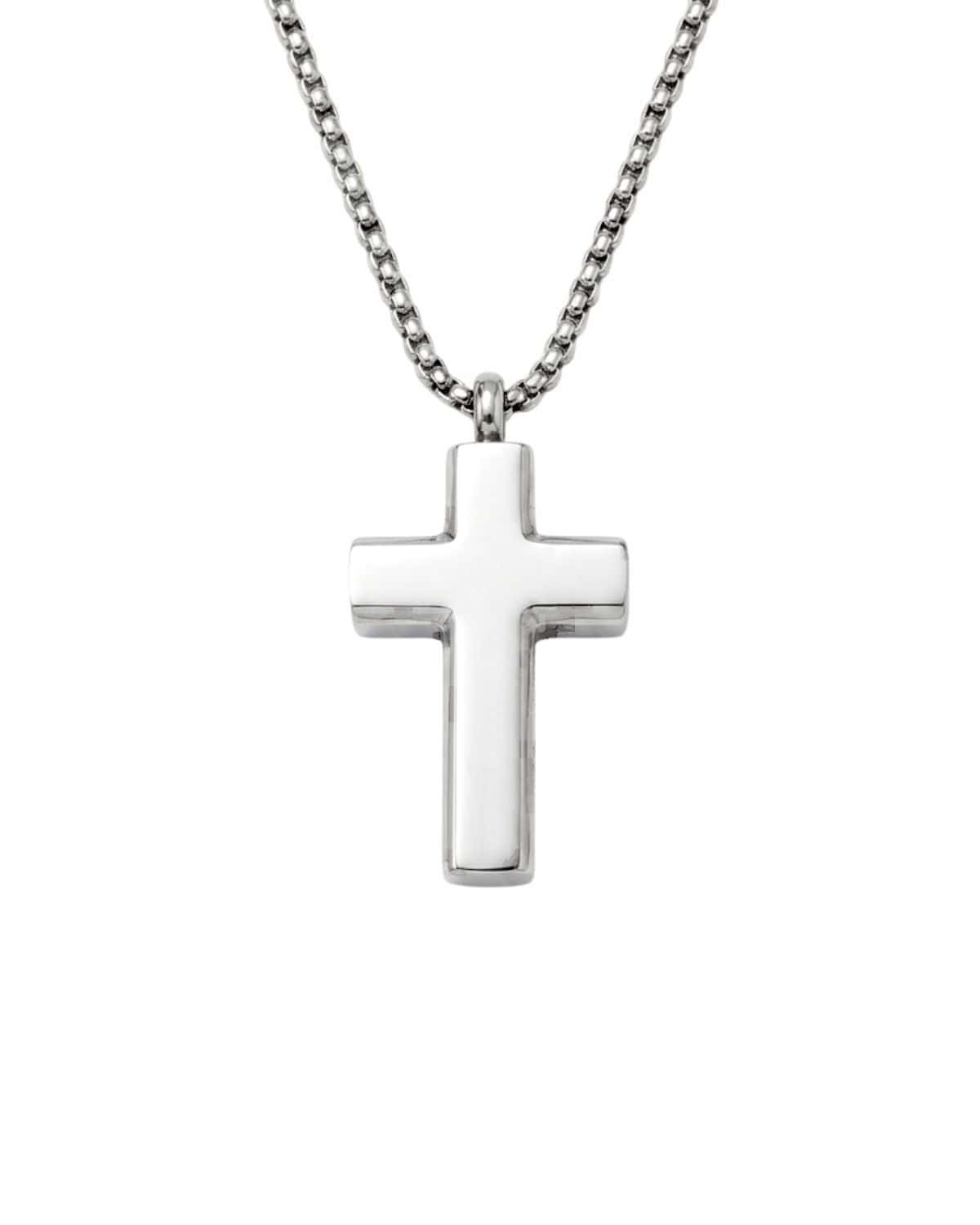 Cara Keepsakes Stainless Steel Stainless Steel Cross Pendant Urn