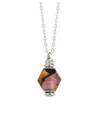 Cara Keepsakes Murano Glass Pendant Urns Murano Glass Pendant Urn - 'Eventide Rose'