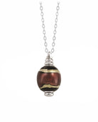 Cara Keepsakes Murano Glass Pendant Urns Murano Glass Pendant Urn - 'Gilded Dreams' Olive