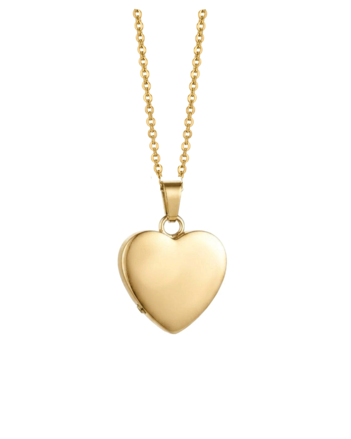 Cara Keepsakes Stainless Steel Gold-Plated Stainless Steel Heart Pendant Urn