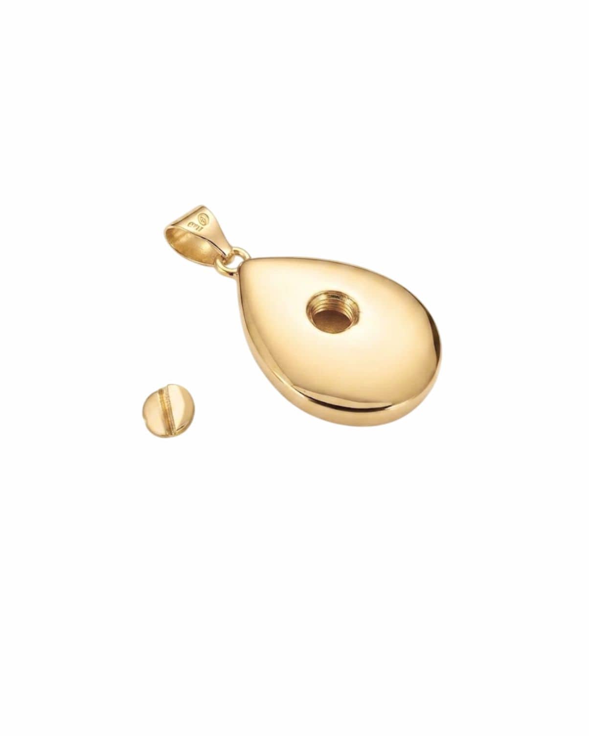 Cara Keepsakes Gold Pendant Urns 'Poppy' Teardrop Pendant Urn (10K)