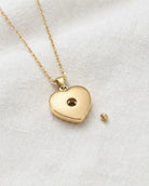 Cara Keepsakes Gold Pendant Urns Small Gold Heart Pendant Urn (10K)