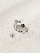 Cara Keepsakes Gold Locket Urns White Gold 'Forget Me Not' Locket Urn (14K)