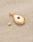 Cara Keepsakes Gold Pendant Urns 'Poppy' Teardrop Pendant Urn (10K)