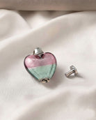 Cara Keepsakes Murano Glass Heart Urns Murano Glass Heart Urn - 'Enchanted Bliss'