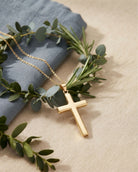 Cara Keepsakes Gold Pendant Urns Gold Cross Pendant Urn (10K)