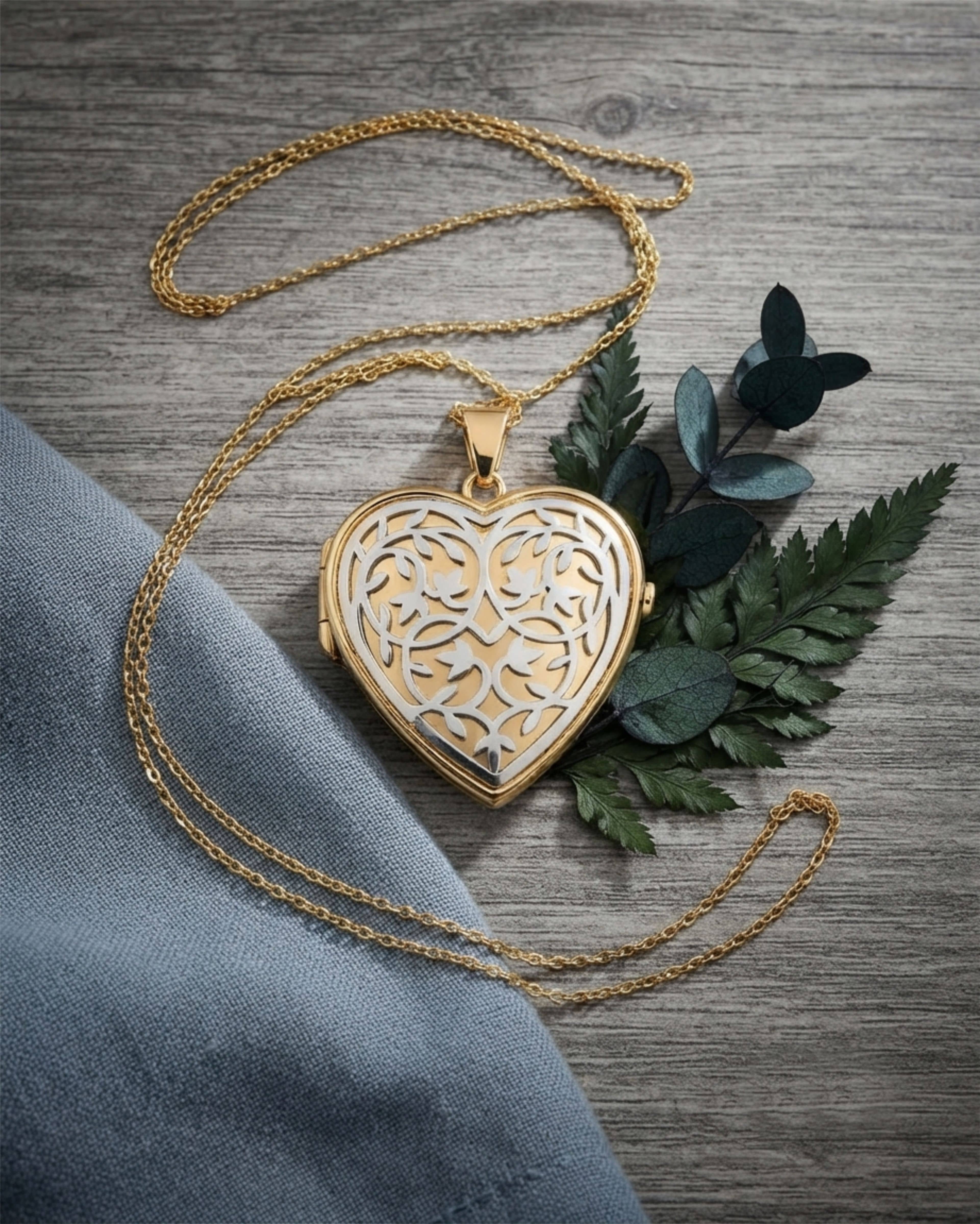 Cara Keepsakes Gold Locket Urns 'Heirloom' Locket Urn (10K)