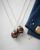 Cara Keepsakes Murano Glass Pendant Urns Murano Glass Pendant Urn - 'Gilded Dreams' Olive