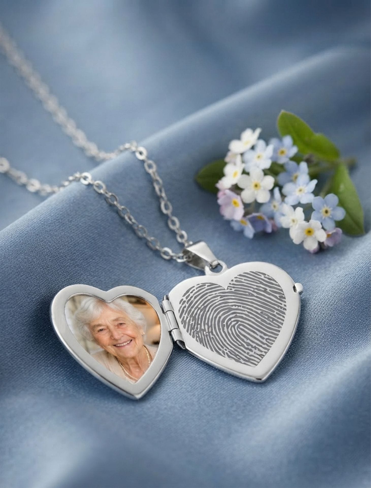 Cara Keepsakes Silver Locket Urns Silver Filigree Heart Locket Urn
