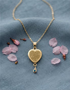 Cara Keepsakes Gold Pendant Urns Birthstone Heart Pendant Urn (10K)