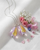 Cara Keepsakes Murano Glass Pendant Urns Murano Glass Pendant Urn - 'Loving Whispers' Drop