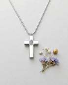 Cara Keepsakes Stainless Steel Stainless Steel Cross Pendant Urn