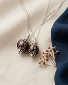 Cara Keepsakes Murano Glass Pendant Urns Murano Glass Pendant Urn - 'Everlasting Embrace' Olive