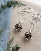 Cara Keepsakes Murano Glass Pendant Urns Murano Glass Pendant Urn - 'Everlasting Embrace'