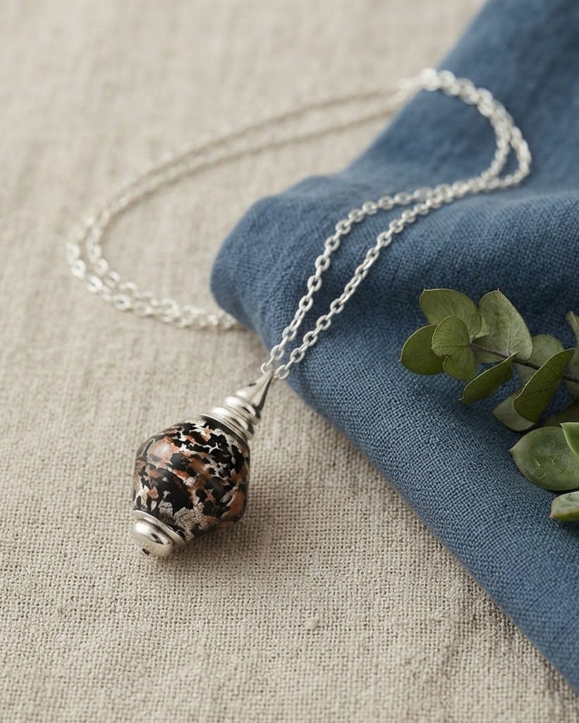 Cara Keepsakes Murano Glass Pendant Urns Murano Glass Pendant Urn - 'Everlasting Embrace'