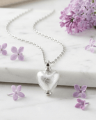 Cara Keepsakes Murano Glass Heart Urns Murano Glass Heart Urn - April