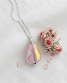 Cara Keepsakes Murano Glass Pendant Urns Murano Glass Pendant Urn - 'Loving Whispers' Drop