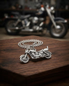 Cara Keepsakes Silver Pendant Urns Motorcycle Pendant Urn