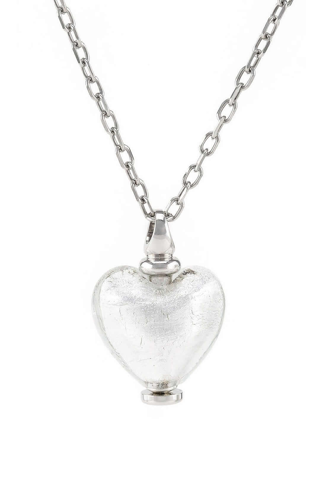 Murano Glass Urn Necklace April Birthstone - Main Image