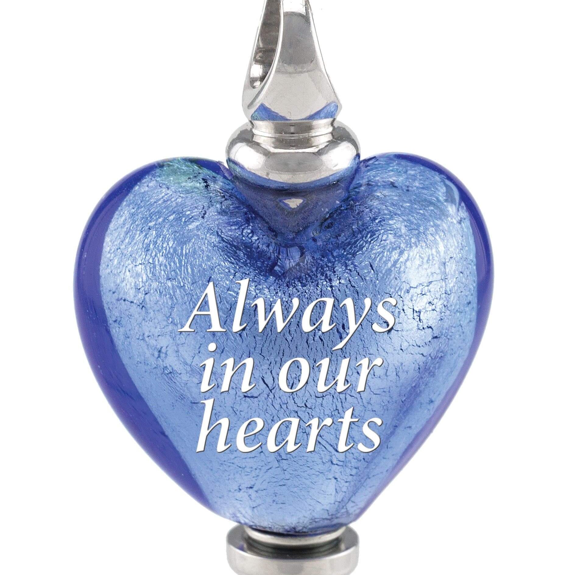 Cara Keepsakes Murano Glass Heart Urns Murano Glass Heart Urn - September