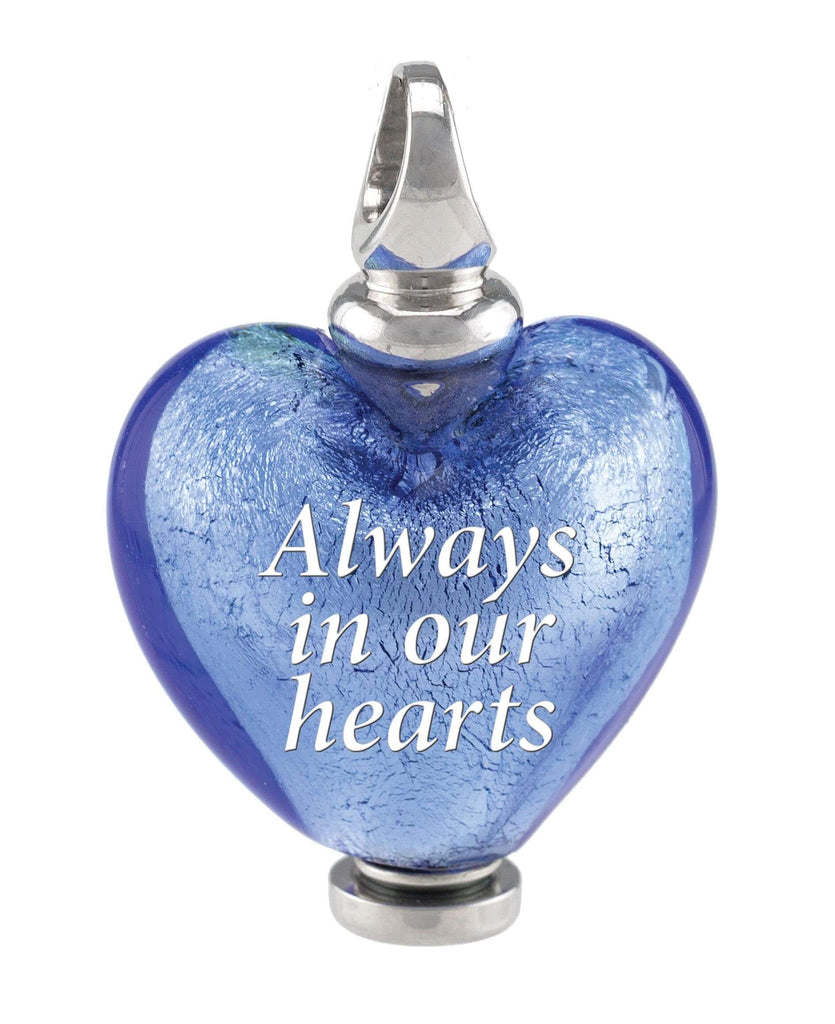 Cara Keepsakes Murano Glass Heart Urns Murano Glass Heart Urn - September