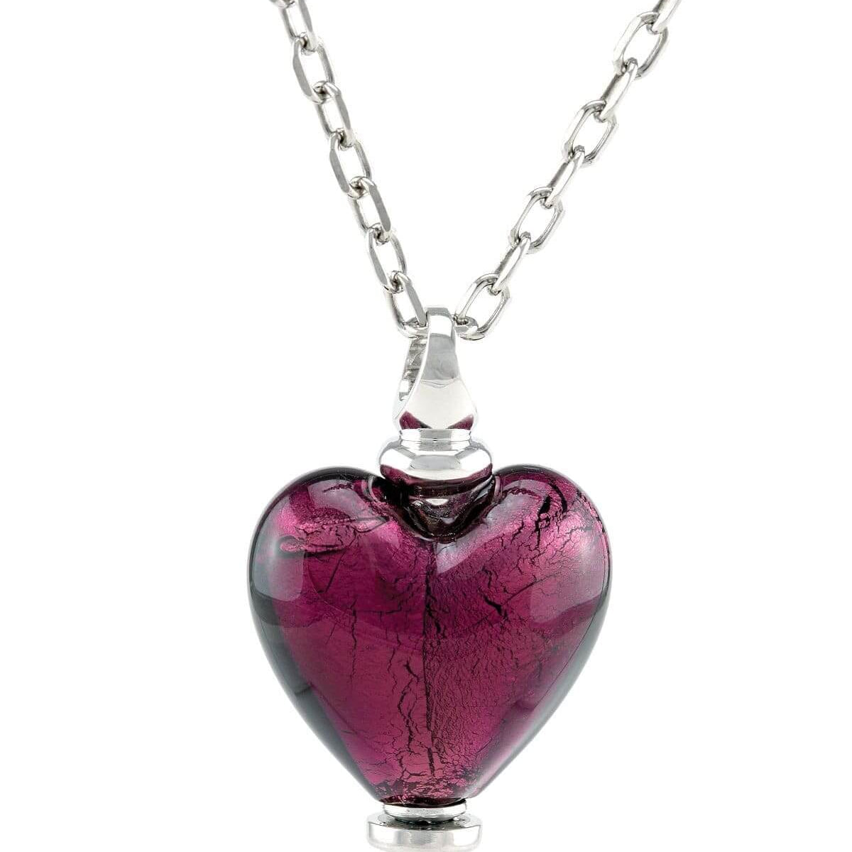 Cara Keepsakes Murano Glass Heart Urn - February