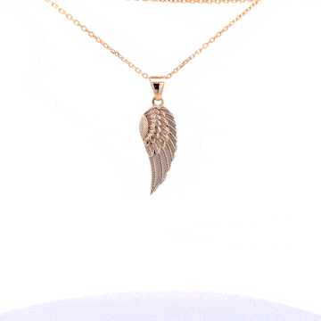 Cara Keepsakes Gold Pendant Urns Gold Guardian Angel Pendant Urn (10K)